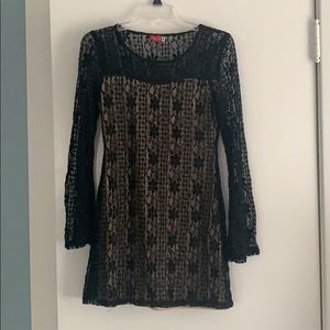 Ruby rod black lace dress !!